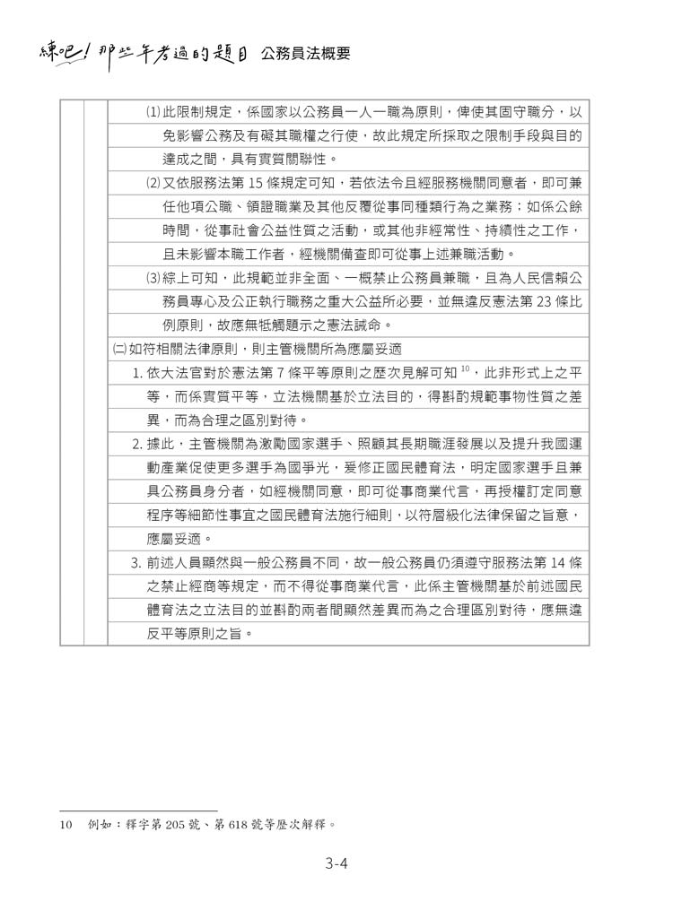 練吧!那些年考過的題目:公務員法概要預覽3 練吧!那些年考過的題目:公務員法概要預覽