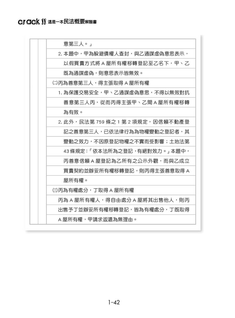 這是一本民法概要解題書預覽2 這是一本民法概要解題書預覽2